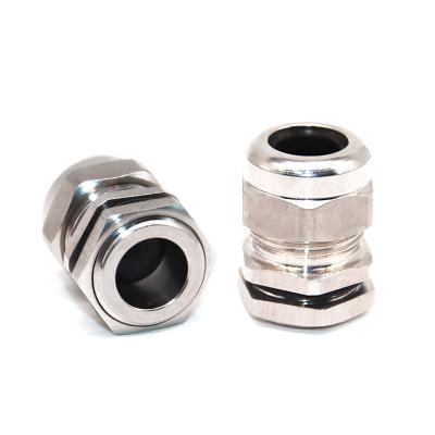 China 304 stainless steel 304 stainless steel gland seal PG11/13.5/16/29 IP68 waterproof nickel plated brass nylon cable joint fixing nylon cable joint for sale