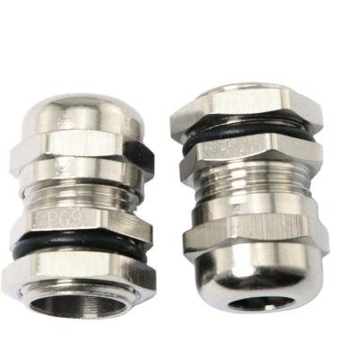 China Brass Metal Cable Gland M6-M100 IP68 M20*1.5 Waterproof Nickel Plated Brass Cable Fixing Sealing Common for sale