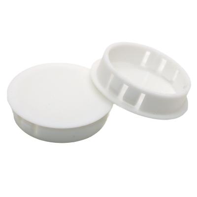 China Nylon White Plastic Hole Plugs With Loop Design Decorative 20 Mm Hole Table And Furniture Plugs 22 Mm Cover HP10/13/16/30 for sale