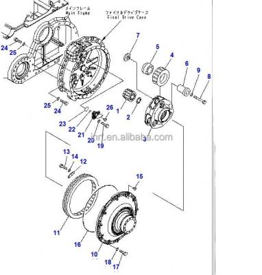 China Hot Sale ZD160-3 ZD160-6 ZD220 ZD220-3/6 ZD320 ZD320-3/18 Bulldozer Sealing Ring High Durability China Supplier 004904013A0001200 for sale