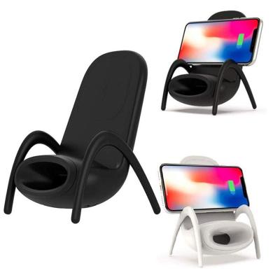 China Wireless Charger For Mobile Phone Trending 2022 Products New Arrivals Chair Phone Wireless Speaker Stand for sale