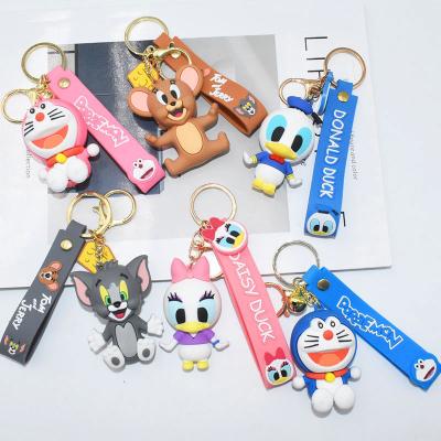 China 3D Comic Cartoon PVC Cartoon Anime Series Tinker Bell Cat Keychain Custom 3D Kawaii Tinker Bell Cat Keychain Custom 3D Marvel PVC Key Chain for sale