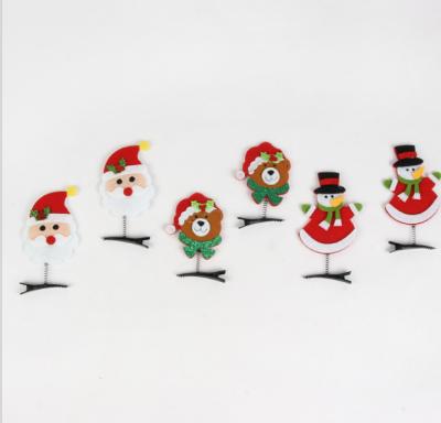 China 22021 New Hotselling Christmas Decorations Santa Duckbill Clip Christmas Hair Clip for sale