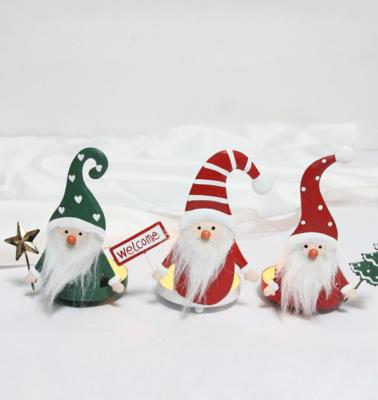 China Christmas Deoration 2021 irons newhotselling Santa Claus Christmas by Rudolph Candlestick supplies new Christmas decorations for sale