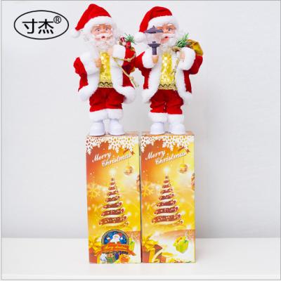 China Christmas Mixed Creative Music Equipment Electronic Santa Claus Christmas LED Colorful Doll for sale