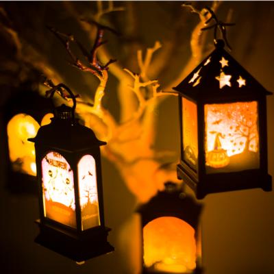 China 2019 New PVC Halloween Decoration Hurricane Lantern Activated Led Ornament For Halloween for sale