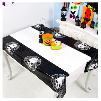 China 2019 New PVC Halloween Decoration PVC Customized Professional Halloween Tablecloth Table Cover for sale