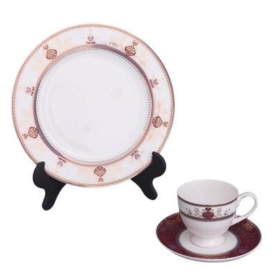 China Innerware Ceramic Porcelain Tableware Viable Ceramic Dinner Plate Black White Ceramic Dinner Sets For Wedding for sale