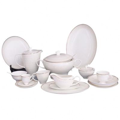 China Viable luxury fine custom ceramic bone china ceramic bone china dinnerware floral cheap purple dinner set glazed for sale