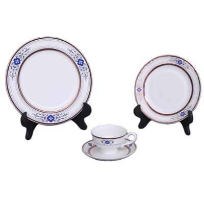 China Sustainable Pattern Bone China Tableware Set Eco Original Light Material Type Color Feature for sale