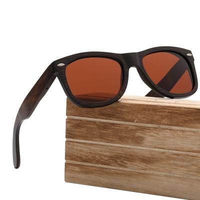 China Lightweight Polarized Sunglasses 2021 Custom Logo Polarized Bamboo Wood Sunglasses For Women Mens for sale