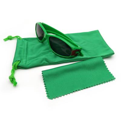 China Lightweight Durable Dustproof Pouch Sunglasses Soft Microfiber Glasses Bag Glasses Eyewear Accessories for sale