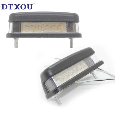 China 12v White Hideaway Motorcycle Car Led License Plate Light Bar 12v Car Auto Warning Strobe Light for sale