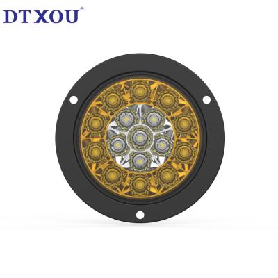 China 4 Inch 12v Led Round Stop Brake Signal Para Camiones With Plug Wires Easy Installation for sale