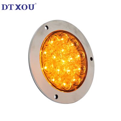 China Waterproof IP67 LED boat trailer lights 12V Round Truck LED rear light Caravan Rear Tail Light Stop Lamp for sale