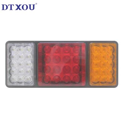 China Newly Upgrade Ip67 Waterproof Highlight 12v 24v Leds 6d Three Lens Combination Tail Light For Trucks Trailers for sale