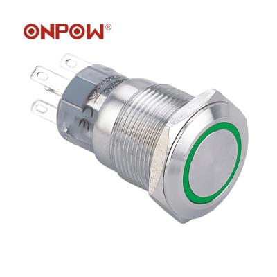 China Hot sale new product stainless steel push button switch illuminated waterproof push button for industrial/household appliances/etc. for sale