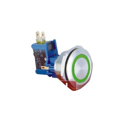 China New type 1NO1NC with ONPOW(CE,ROHS) Anti-vandal 16A current 30mm big ring illuminated big size push button switch for sale