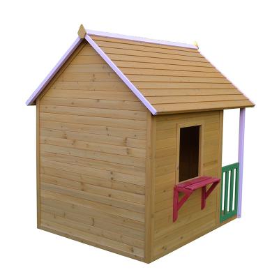 China Easily Assembled Wooden Kids Playhouse Kids Cubby House for sale