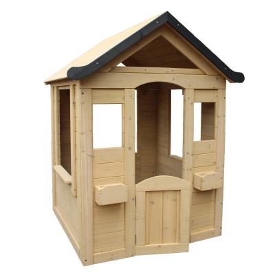 China Easily Assembled OEM Kids DIY Wooden Outdoor Playhouse For Sale for sale