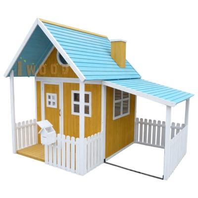 China Easily Assembled Wooden Cubby House Cubby Playhouse Outdoor Kids Garden Children for sale