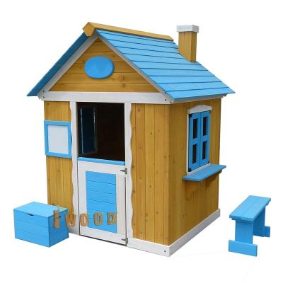 China Easily Assembled Outdoor Wooden Patio Garden Playhouse For Kids for sale