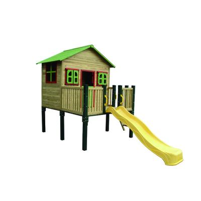 China Easily Assembled Castle Cardboard House With Exterior Slide for sale