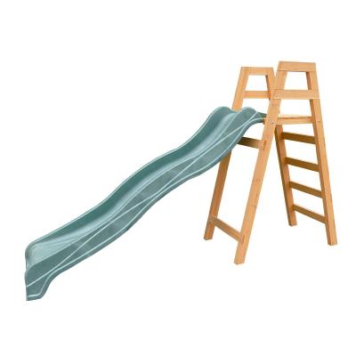 China Hemlock wooden garden slide perfect for kids for sale