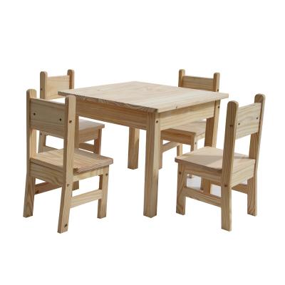 China Wooden wooden study table and chairs for kids for sale