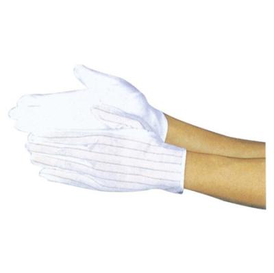 China Lint Free ESD Non Slip Gloves Covered With Plastic Spots For Industrial Worker for sale