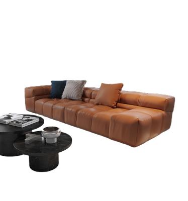 China Other Hot Sale Modern Luxury Splicing Sofa Furniture Leather Living Room Sofas Set for sale