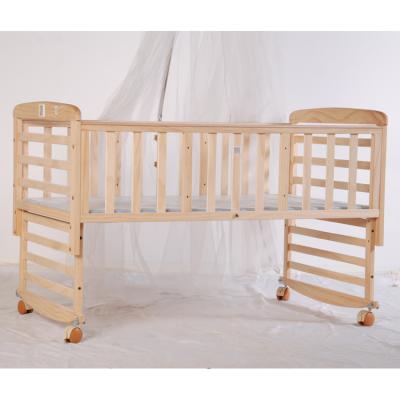 China Universal Eco - Friendly Contemporary White Or Natural Color Solid Wood Kids Bed With Mattress for sale