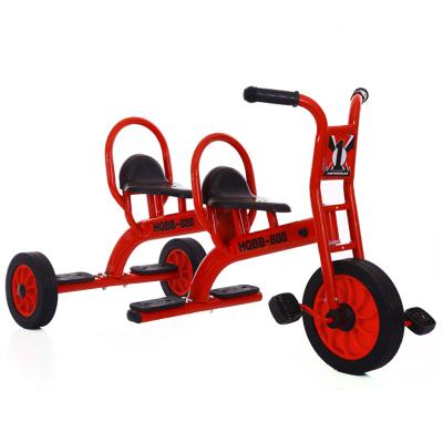 China eco-friendly material cheap baby passenger tricycle/twin kids tricycle/double seats kids tricycle for sale