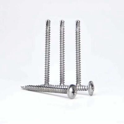 China Flat Galvanized Hex Self Drilling Screws Cover Plated Self Drilling Nail Hex Screws for sale