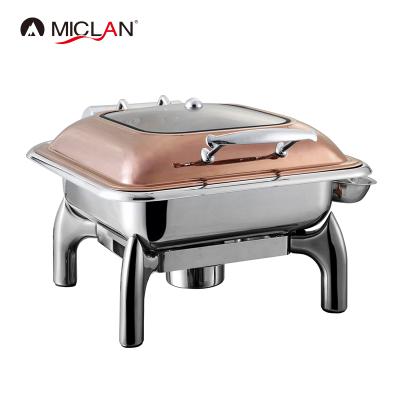 China Newest Insulated Food Stainless Steel Buffet Stoves Food Warmers for sale