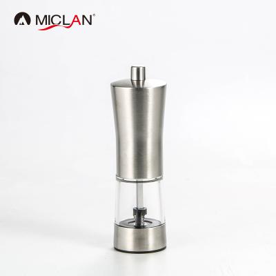 China Durable dual function stainless steel salt and pepper grinder for sale