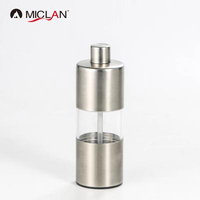 China Sustainable Miclan Round Shaped Manual Spice Grinder For Salt for sale