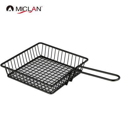 China Sustainable Square Food Grade Stainless Steel French Fries Basket for sale