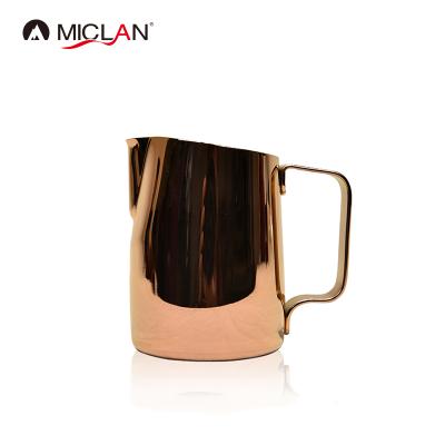 China Viable Electroplate Tilted Mirror Mouth 18/8 Milk Pitcher for sale