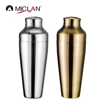 China Sustainable 2 Pieces 550ml Premium Stainless Steel Cocktail Shakers Bar Accessories for sale