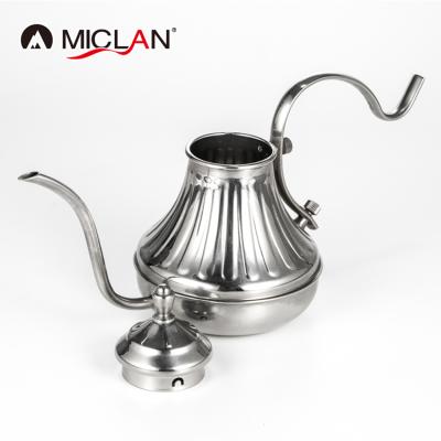 China Sustainable Drip Kettle Teapot Water Stainless Steel Coffee Pot for sale