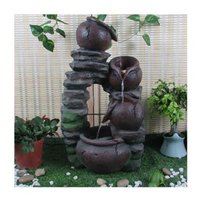 China Direct Creative Waterfall Cat Fountain of Garden Decor Desktop/Office/Indoor Outdoor Decoration Plant for sale