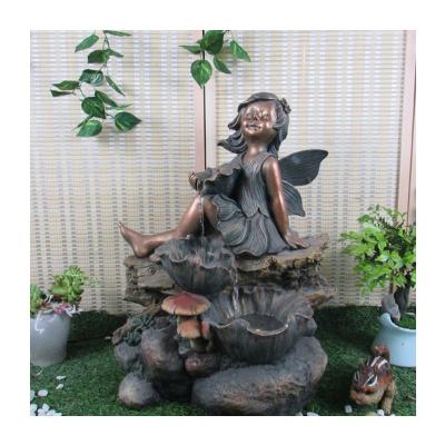 China Customized Resin Rock Floor Water Fountain Garden/Office/Indoor Decoration 2022 Waterfall Decoration for sale