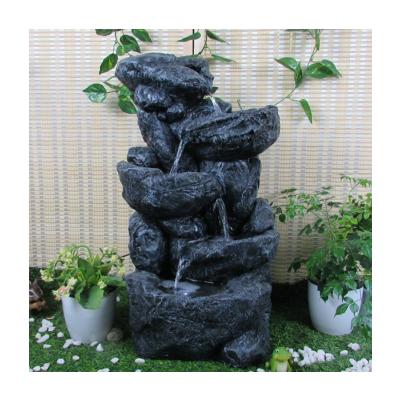 China Garden/Office/Indoor Outdoor Decoration Custom Design Polyresin Resin Marble Water Fountain Outdoor Garden Decoration for sale