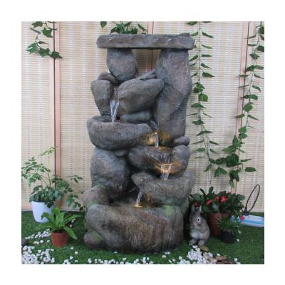 China Garden/office water fountain table waterfall/Ministry of Interior direct outdoor indoor decoration factory supply meditation for sale