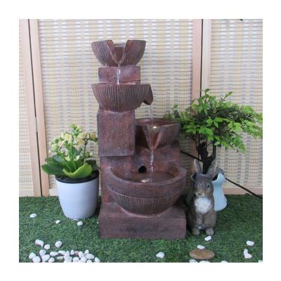 China Garden/Office Decorative Desktop Water Fountain/New LED Original Outdoor Indoor Decoration Table Top Small Indoor Fountain for sale