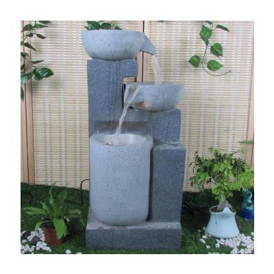 China Hot Sale Zen Decor Indoor Relaxation Tabletop Water Fountain Modern Design Garden/Office/Indoor Outdoor Decoration with LED Light for sale