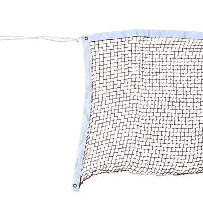 China Heavy Duty Polyester Size 20ft Long Official Competition Indoor Badminton Net for sale