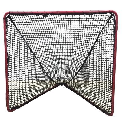 China High Density Black 6x6 Professional 7mm Polyester Backyard Replacement Net Lacrosse Goal Net For Competition for sale