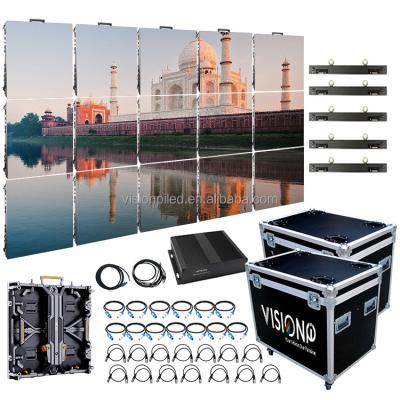 China Outdoor outdoor P3.91 rental led display video wall panel support truss rental led display live for sale